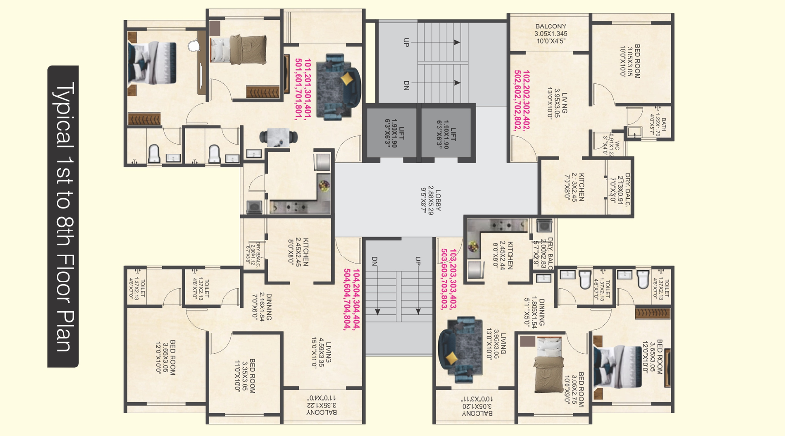 4-Flamingos-Ambegaon-Typical-Floor-Plan